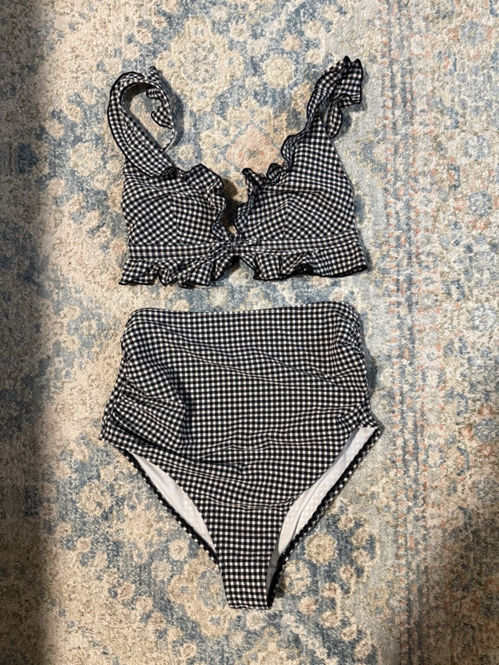 Peek & Beau Gingham Maternity Bikini
